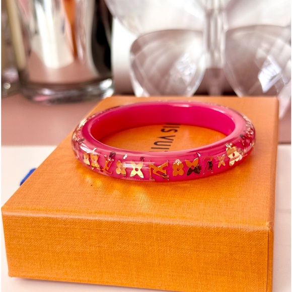 Pink Louis Vuitton Inclusion Bracelet Bangle - Picture 2 of 5